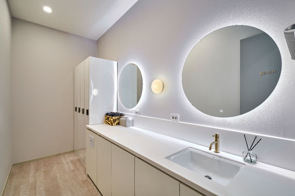 パウダールーム - 施術後もゆっくりとご利用いただけます